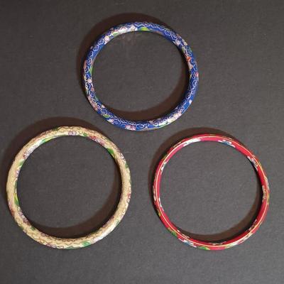 LOT 201: Collection of Cloisonne and Cloisonne-Inspired Jewelry & Figurines