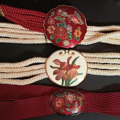 LOT 201: Collection of Cloisonne and Cloisonne-Inspired Jewelry & Figurines