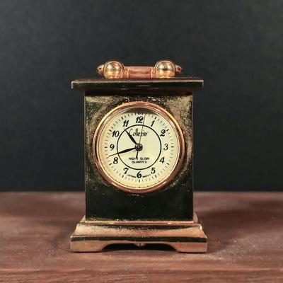 LOT 202: Gallaway Crystal Shamrock Clock, Art Glass Vases, Gold Plated and Crystal Pig & More