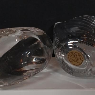 LOT 204: Collection of Crystal Swans, Lily Pads and Butterfly with Crystals