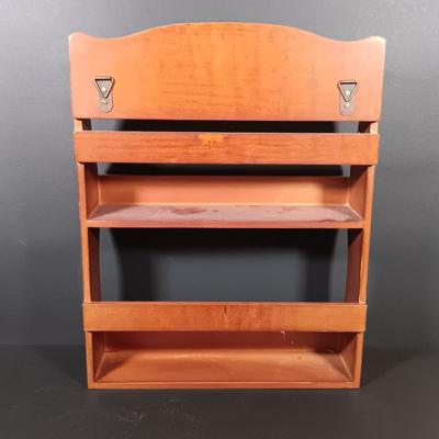 LOT 206: Royal Albert Old Country Roses Spice Jars with Wood Rack