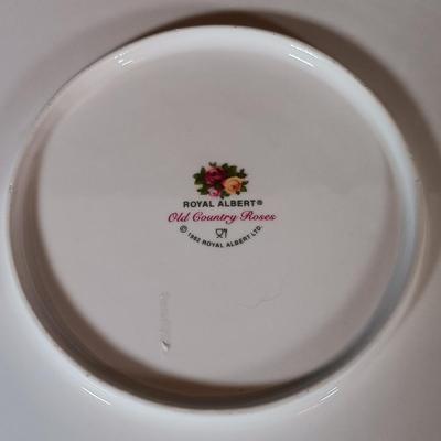 LOT 207: Royal Albert Old Country Roses Le Petite Tea Set In Original Box and Serving Dish