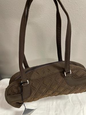 Vera Bradley Petite Bowler Espresso handbag