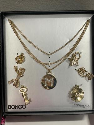 Bongo initial jewelry sets & Joe Boxer earrings