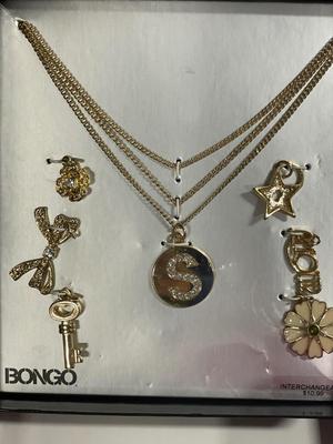 Bongo initial jewelry sets & Joe Boxer earrings