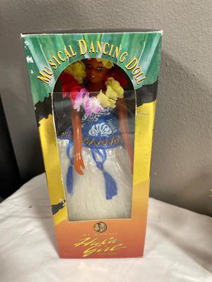 Musical hula doll and fanciful flights
