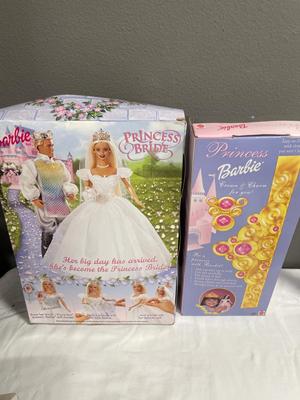 Princess bride and princess Barbie
