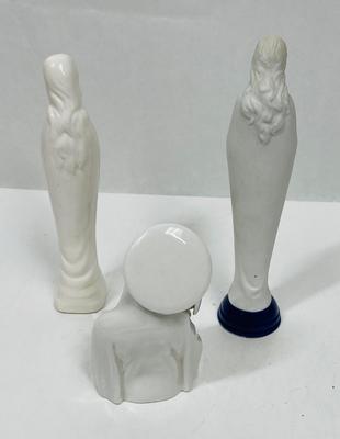 Madonna Virgin Mary 3 piece figurine Lot