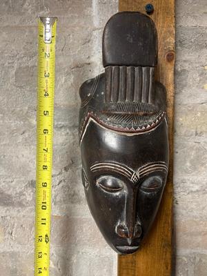 Vintage Carved Ebony Wood African mask