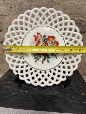 Antique Milk glass pair