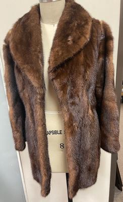 Woman's Medium Brown Vintage Fur Coat
