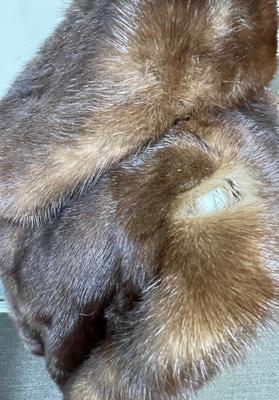 Woman's Medium Brown Vintage Fur Coat
