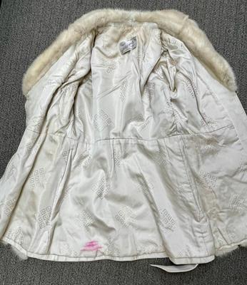 Vintage Belted Silver Mink Coat