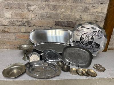 Pewter/commemorative lot