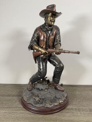 LOT 2B: 2010 Bradford Exchange John Wayne “Lawman” Sculpture #1178/5000 (14.5”)