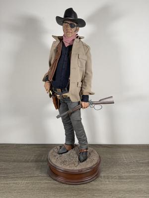 LOT 3B: Sideshow Collectibles John Wayne Western Hero Premium Format Figurine #496/1000 (23”)
