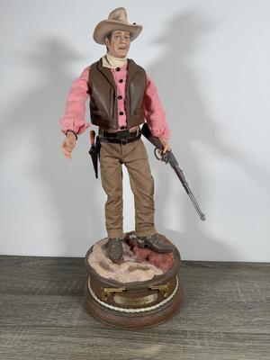 LOT 6B: 2015 Ashton-Drake Galleries Bradford Exchange “John Wayne” Masterpiece Edition Statue Limited Edition 3000 (20”)