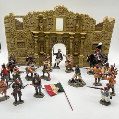 LOT 204K: King & Country Remember the Alamo Metal Toy Soldier Figurine Set