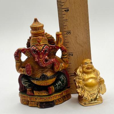 LOT 207K: Religious Statues: Brass Dancing Shiva Nataraja and More