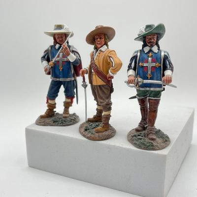 LOT 208K: King & Country Metal Figurines - Pike & Musket and Hercule Poirot