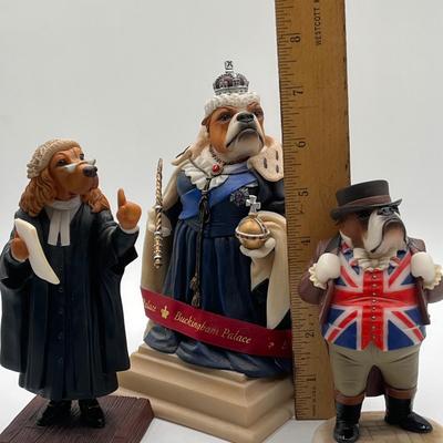 LOT 210K: Doggie People Figurines - Limited First Edition Bulldog "We Are Not Amused" and More