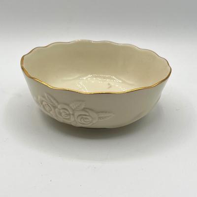 LOT 218K: Lenox Vase, Bowl and Coasters