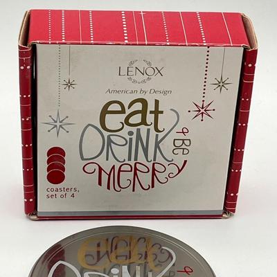 LOT 218K: Lenox Vase, Bowl and Coasters