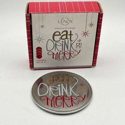 LOT 218K: Lenox Vase, Bowl and Coasters