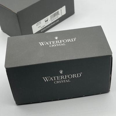 LOT 219K Waterford Crystal Christmas Ornament and Two Sets of Egg Cups in Original Boxes
