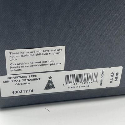 LOT 219K Waterford Crystal Christmas Ornament and Two Sets of Egg Cups in Original Boxes