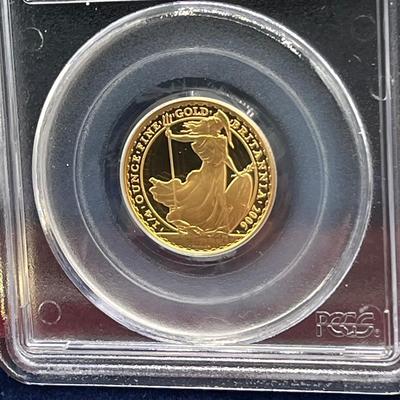 LOT 221: 2006 Deluxe Britannia Collection - Gold Proof Four Coin Set - 1.85 Ounces of Gold