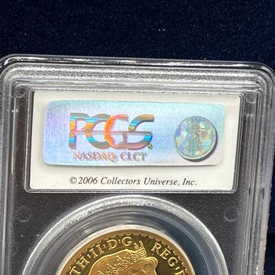 LOT 221: 2006 Deluxe Britannia Collection - Gold Proof Four Coin Set - 1.85 Ounces of Gold