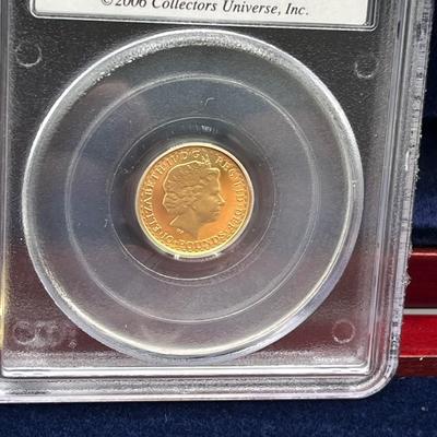 LOT 221: 2006 Deluxe Britannia Collection - Gold Proof Four Coin Set - 1.85 Ounces of Gold