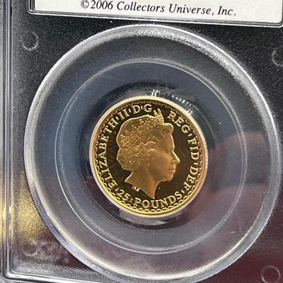 LOT 221: 2006 Deluxe Britannia Collection - Gold Proof Four Coin Set - 1.85 Ounces of Gold