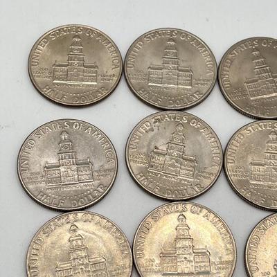 LOT 222J: 1976 Bicentennial JFK Half Dollars (15)