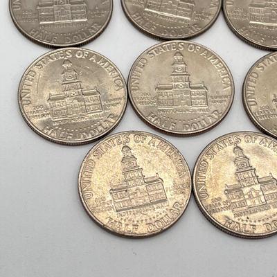 LOT 222J: 1976 Bicentennial JFK Half Dollars (15)