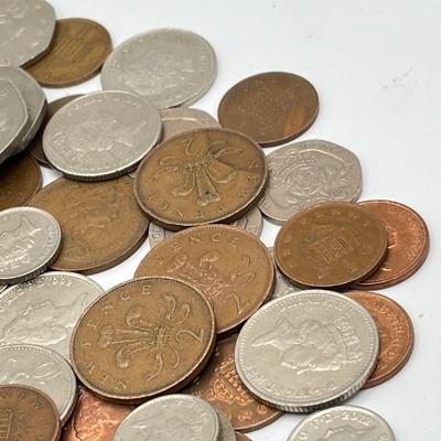 LOT 223J: Big Lot of British Coins - Uncirculated 1967 3-Pence - Over 80 Pounds in 1 and 2-Pound Coins