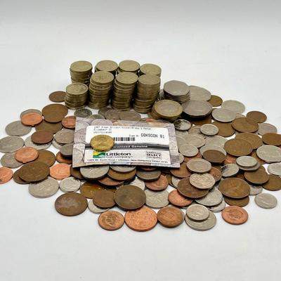 LOT 223J: Big Lot of British Coins - Uncirculated 1967 3-Pence - Over 80 Pounds in 1 and 2-Pound Coins