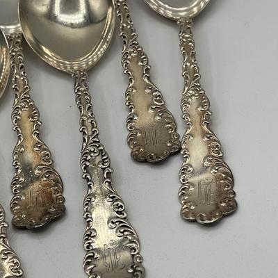 LOT 224J: Six Sterling Silver Soup Spoons - 236 Grams