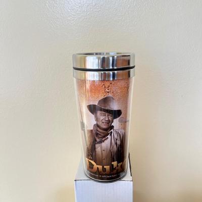 LOT 226K: John Wayne Travel Mugs, Beer Koozies and More