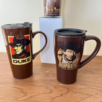 LOT 226K: John Wayne Travel Mugs, Beer Koozies and More