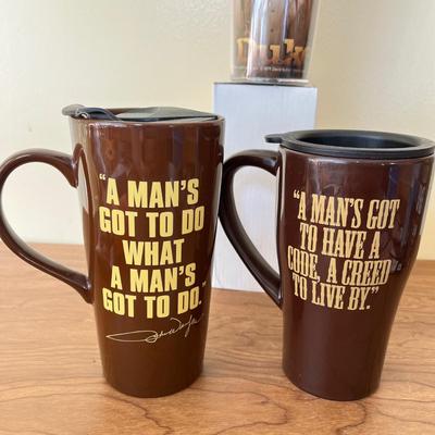 LOT 226K: John Wayne Travel Mugs, Beer Koozies and More