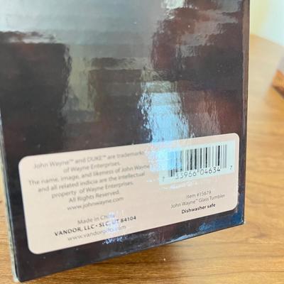 LOT 227K: New in Package John Wayne Coffee Mugs and Glasses