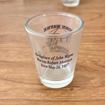 LOT 228K: John Wayne Decanter, Glasses, Shot Glasses