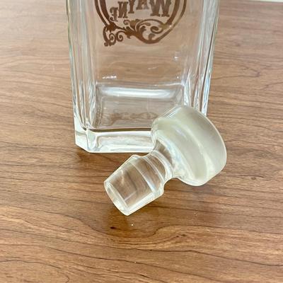 LOT 228K: John Wayne Decanter, Glasses, Shot Glasses