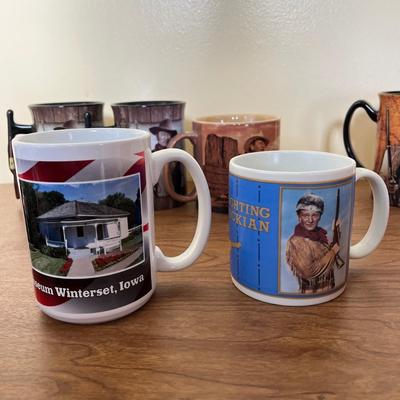LOT 229K: Big Collection of John Wayne Coffee Mugs