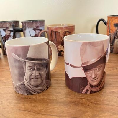 LOT 229K: Big Collection of John Wayne Coffee Mugs