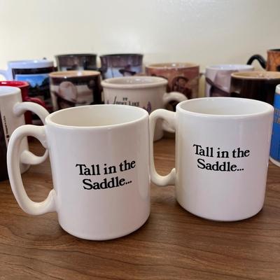 LOT 229K: Big Collection of John Wayne Coffee Mugs