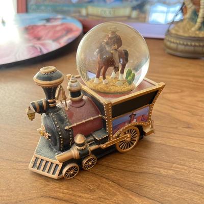 LOT 230K: John Wayne Collectibles - Saloon Mirror, Clock, Magnets and More