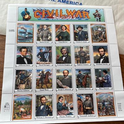 LOT 231K: Big Collection of Stamps - US History and More
